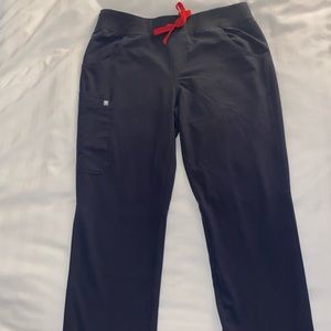 FIGS Kade cargo scrub pants, charcoal, Medium Tall